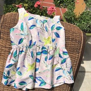 Anthropologie peplum top size 8